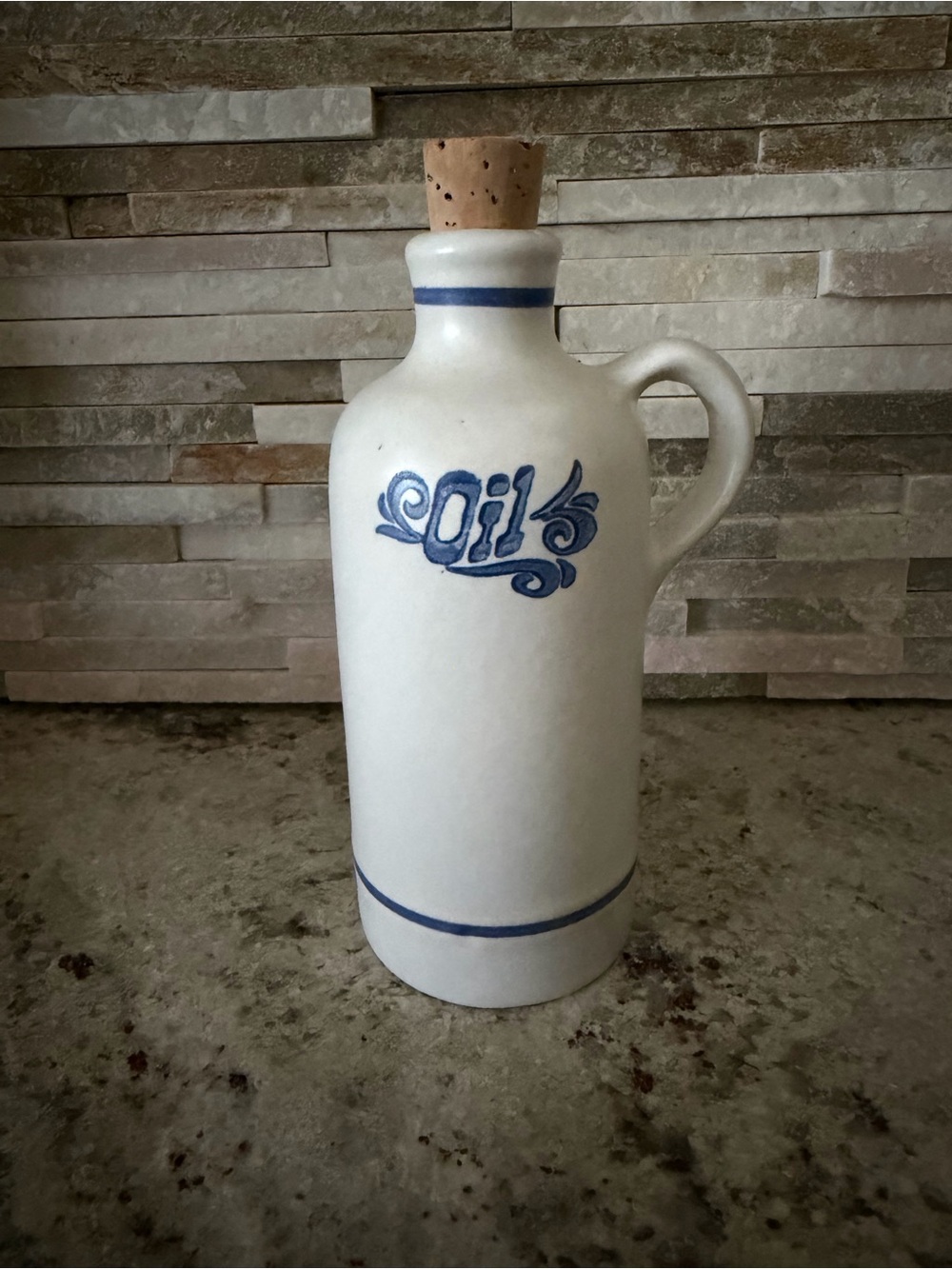 Vintage Pfaltzgraff Yorktown Ceramic Oil Bottle